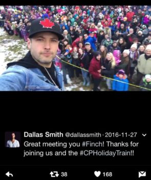 dallas smith CP holiday train