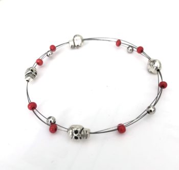 Saxon guitar string bracelet