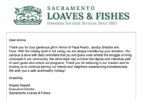 Papa Roach Dec 2025 Loaves and Fishes Mental Health2 comfort doll project